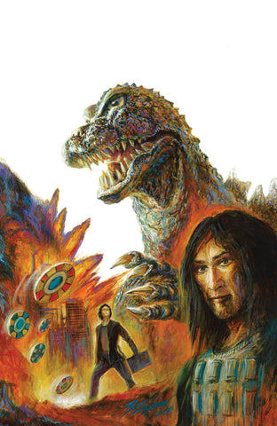 GODZILLA HEIST #1 - 1:25 EGGELTON VIRGIN VARIANT