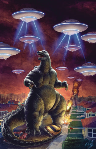 GODZILLA HERE THERE BE ALIENS #1 - 1:25 VARIANT
