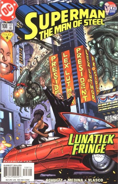 SUPERMAN MAN OF STEEL #'S 106 TO 110 - 5 COMIC LOT