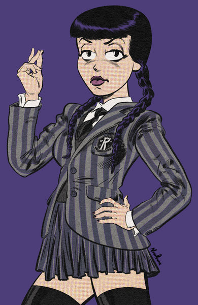 ARCHIE POP ART VARIANT COVER - VERONICA AS WEDNESDAY ADDAMS PRE-ORDER