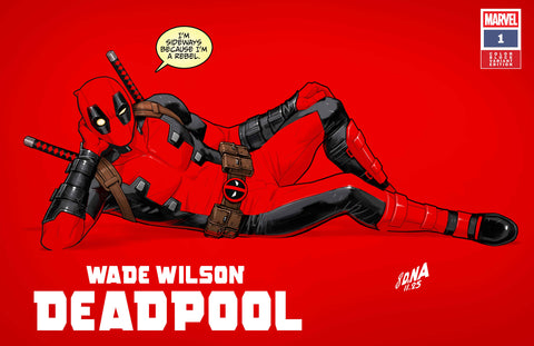 WADE WILSON: DEADPOOL #1 DAVID NAKAYAMA COLOR BLOCK RED VARIANT