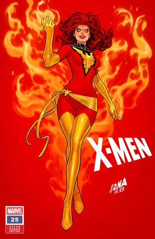 X-MEN #25 DAVID NAKAYAMA COLOR BLOCK RED VARIANT