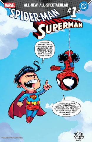 MARVEL DC SPIDER-MAN SUPERMAN #1 VARIANT COVER SKOTTIE YOUNG