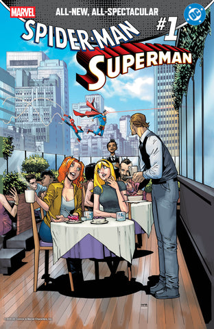 MARVEL DC SPIDER-MAN SUPERMAN #1 VARIANT COVER HUMBERTO RAMOS