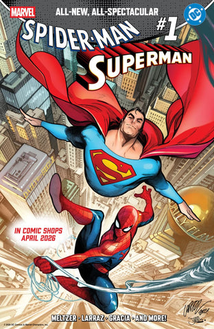 MARVEL DC SPIDER-MAN SUPERMAN #1 COVER A PEPE LARRAZ