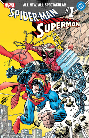 MARVEL DC SPIDER-MAN SUPERMAN #1 VARIANT COVER ERIK LARSEN