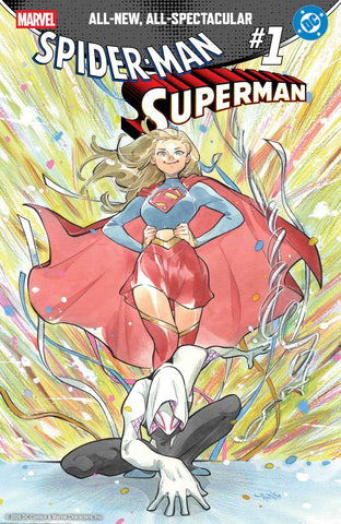 MARVEL DC SPIDER-MAN SUPERMAN #1 VARIANT COVER PEACH MOMOKO