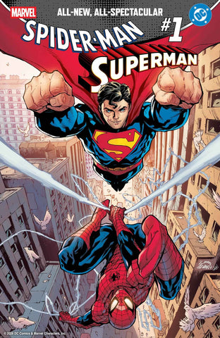MARVEL DC SPIDER-MAN SUPERMAN #1 VARIANT COVER RYAN STEGMAN