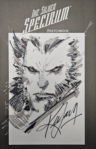 SILVER SPECTRUM SKETCH BY KEN LASHLEY - ON SILVER SPECTRUM SKETCHBOOK