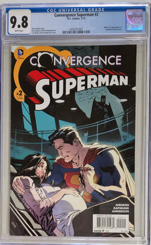 CONVERGENCE SUPERMAN #2 CGC 9.8 🔑 1st JONATHAN KENT