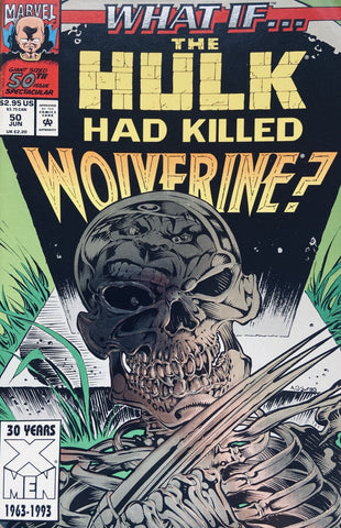 WHAT IF #50 HULK KILLED WOLVERINE EMBOSSED COVER