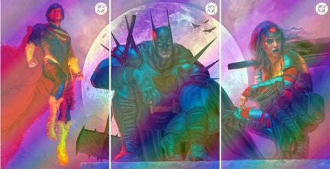 ABSOLUTE BATMAN, SUPERMAN, & WONDER WOMAN #1 - MARK SPEARS CONNECTING FOIL VARIANT SET