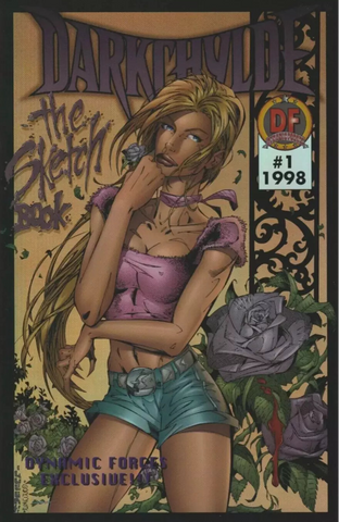 DARKCHYLDE DARKCHROME DYNAMIC FORCES EXCLUSIVE SKETCHBOOK#1 with COA