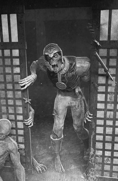 POWER RANGERS BJORN BARENDS 1:10 B&W VIRGIN ZOMBIE VARIANT COVER COLLECTION - 9 ISSUES