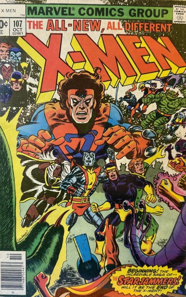 UNCANNY X-MEN #107 🔑 1ST STARJAMMERS, GLADIATOR & MORE - MID-GRADE
