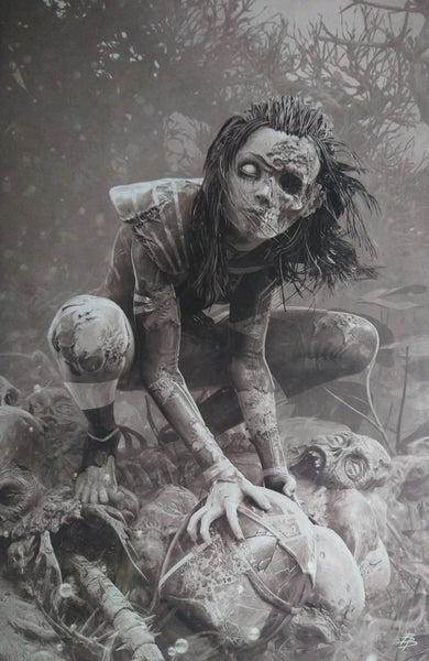 POWER RANGERS BJORN BARENDS 1:10 B&W VIRGIN ZOMBIE VARIANT COVER COLLECTION - 9 ISSUES