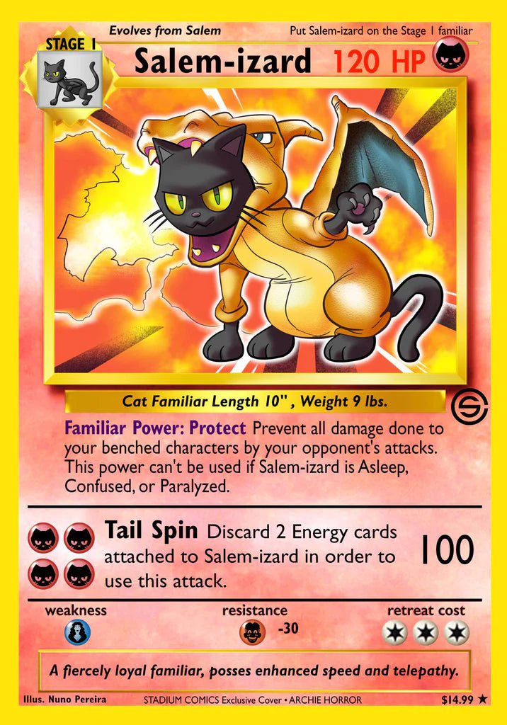 CHILLING ADVENTURES OF SALEM #1 FOIL POKEMON HOMAGE VARIANT Stadium Comics CHILLING ADVENTURES OF SALEM #1 FOIL POKEMON HOMAGE VARIANT Stadium Comics