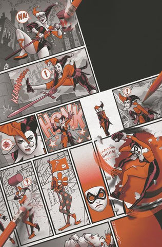 HARLEY QUINN BLACK WHITE REDDER #4 PRE-ORDER