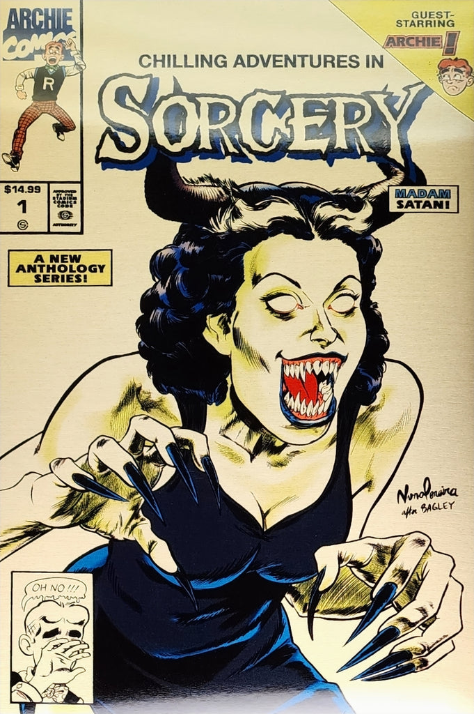 CHILLING ADVENTURES IN SORCERY #1 VENOM HOMAGE GOLD METAL VARIANT - ONLY 25 PRINTED