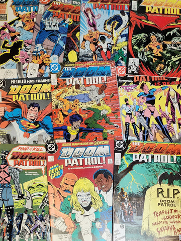 DOOM PATROL - 10 BOOK LOT - 1980'S