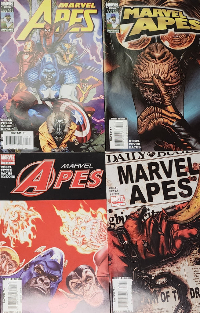 MARVEL APES COMPLETE 4 ISSUE SET