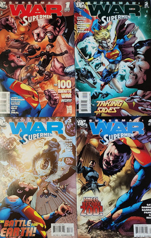 SUPERMAN WAR OF THE SUPERMEN COMPLETE 4 ISSUE SET