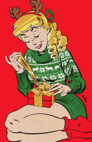 ARCHIE POP ART VARIANT COVER - BETTY AT CHRISTMAS