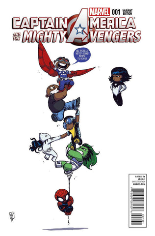 CAPTAIN AMERICA AND THE MIGHTY AVENGERS #1 SKOTTIE YOUNG VARIANT