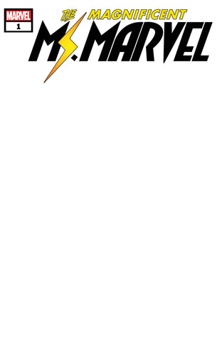 MAGNIFICENT MS MARVEL #1 BLANK VARIANT