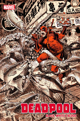 DEADPOOL BLACK WHITE & BLOOD #4 1:25 DAN PANOSIAN VARIANT