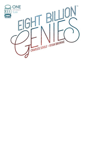 EIGHT BILLION GENIES #1 CVR G BLANK SKETCH VARIANT