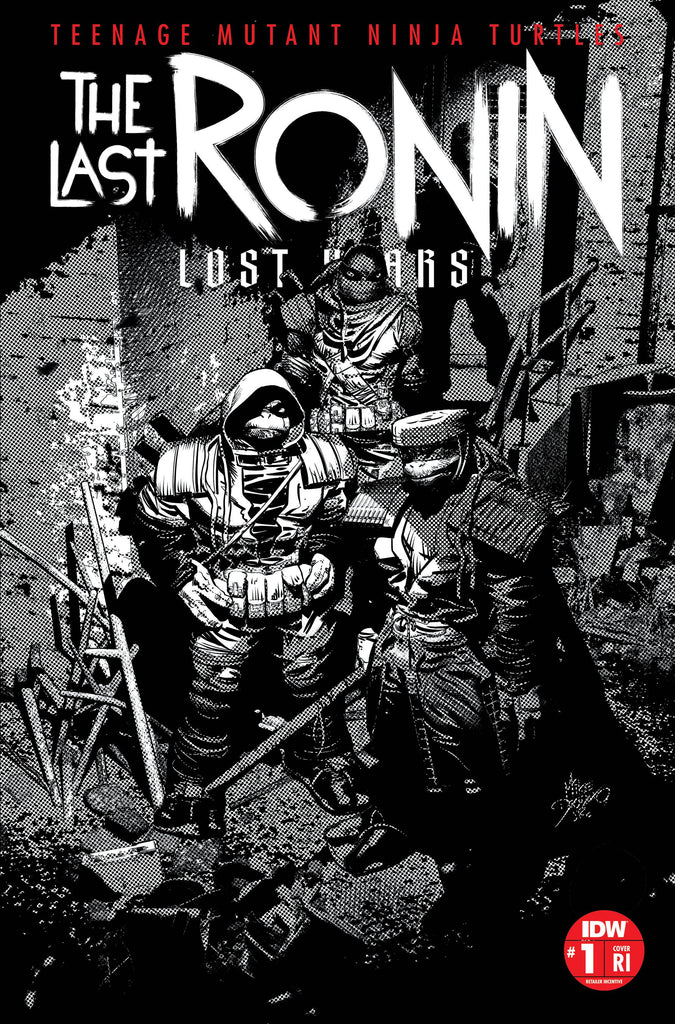 TMNT LAST RONIN LOST YEARS #1 - 1:50 MIKE DEODATO B&W VARIANT