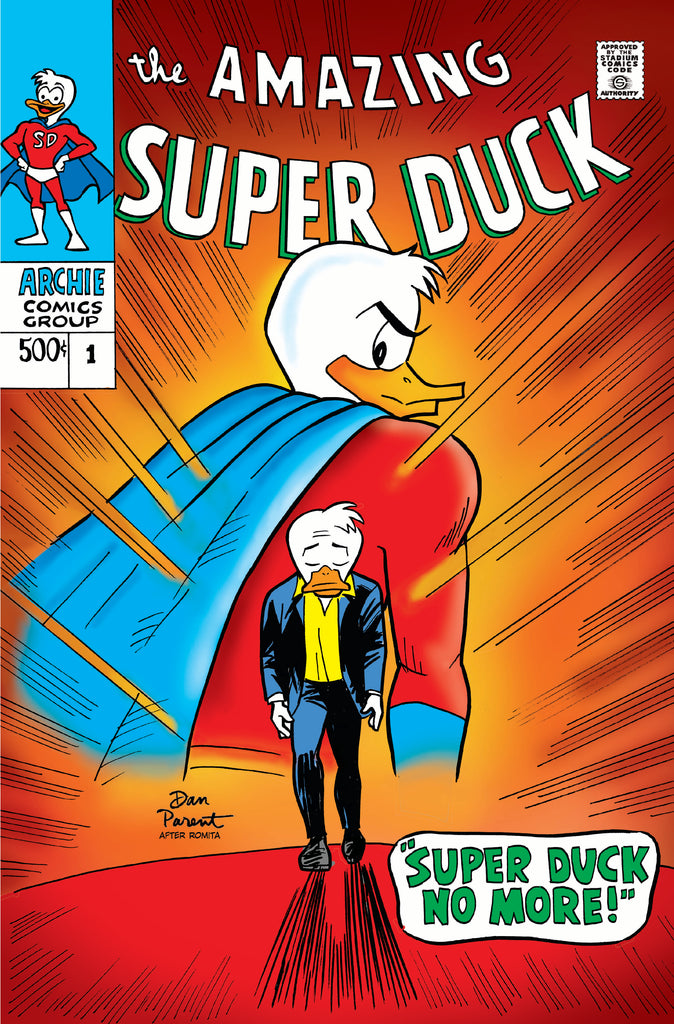 SUPER DUCK #1 DAN PARENT SPIDER-MAN HOMAGE VARIANT