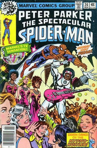 PETER PARKER THE SPECTACULAR SPIDER-MAN #24 LOW GRADE 🔑 1st HYPNO-HUSTLER