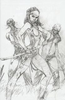 WALKING DEAD #19 15TH ANNV J SCOTT CAMPBELL PENCIL VARIANT