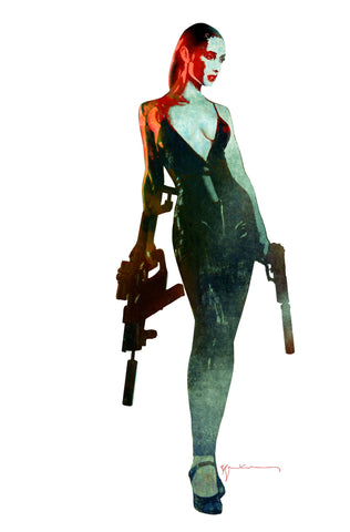 GUN HONEY #1 - 1:10 BILL SIENKIEWICZ VIRGIN VARIANT - MID GRADE