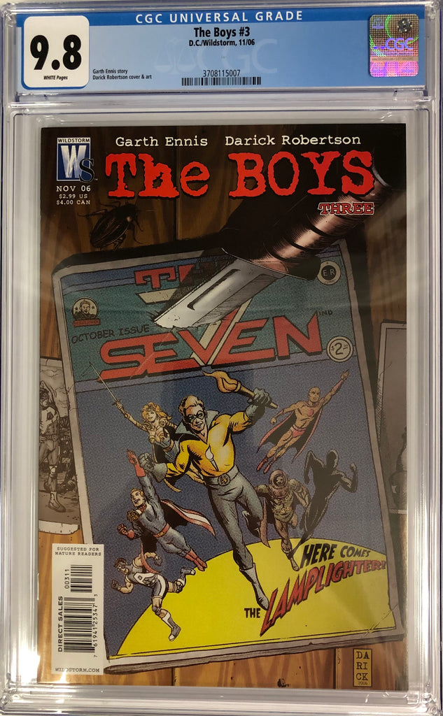 THE BOYS #3 CGC 9.8 1st THE SEVEN