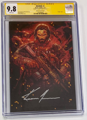 BRZRKR #1 1:1000 JONBOY MEYERS VARIANT CGC 9.8 SS SIGNED BY KEANU REEVES