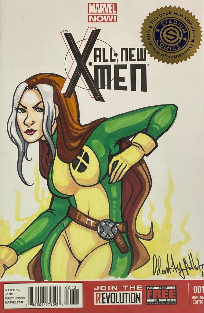 ALL NEW X-MEN #1 BLANK VARIANT ROGUE SKETCH